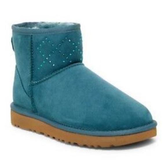 UGG Shoes - Mini Emerald Uggs W / Diamonds